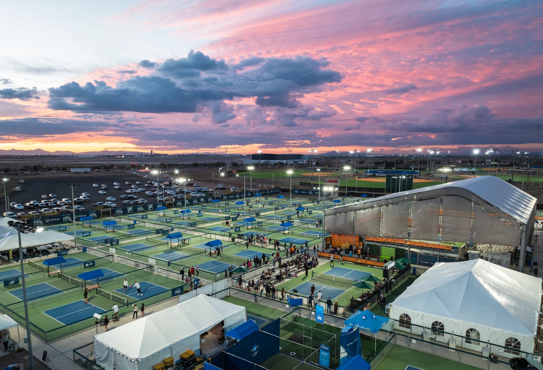 Courts as far as you can see
