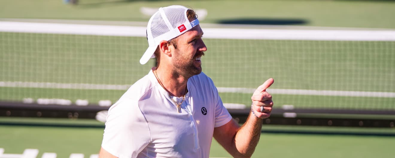 Jack Sock competes in Palm Springs this week.