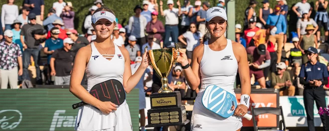 Anna Leigh Waters and Catherine Parenteau claimed the women's doubles title in Palm Springs.