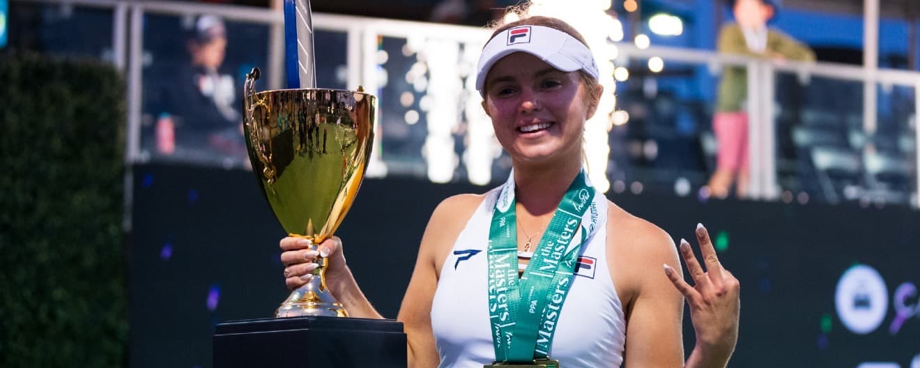 Anna Leigh Waters claimed the women's singles title on Sunday in Palm Springs.