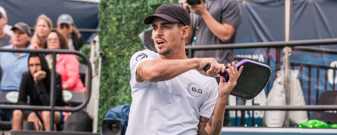 Jaume Martinez Vich plays pickleball at PPA Tour Desert Ridge Open