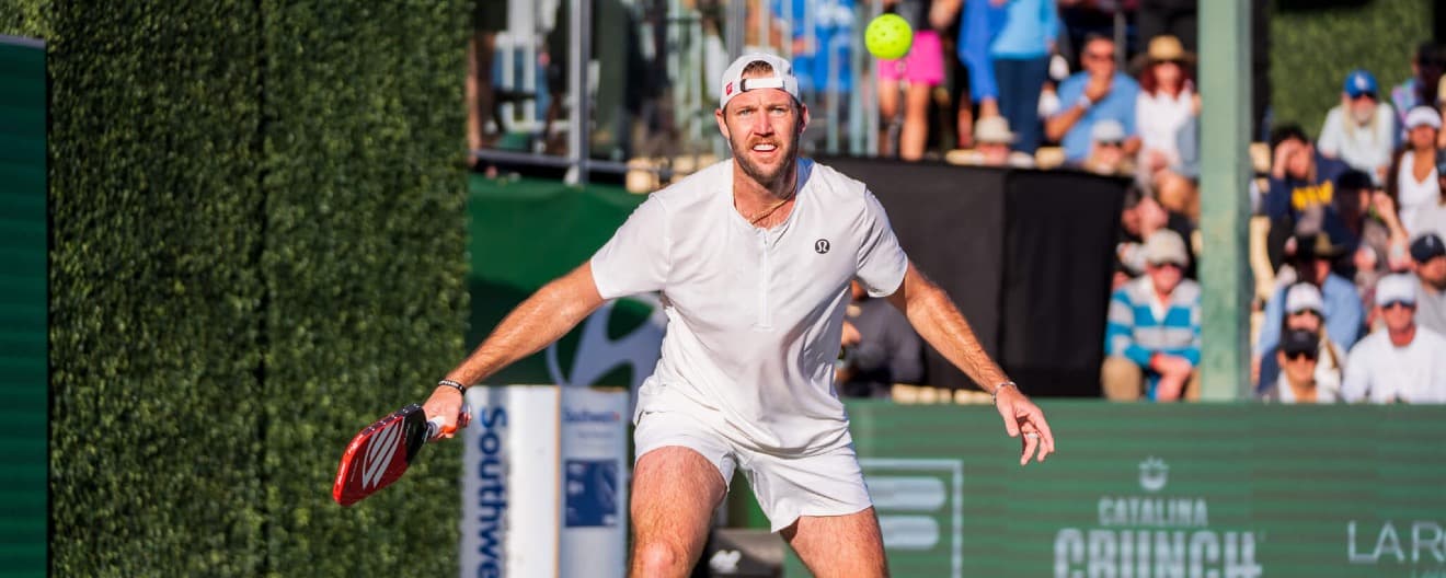 Jack Sock competing at the PPA Masters in January.