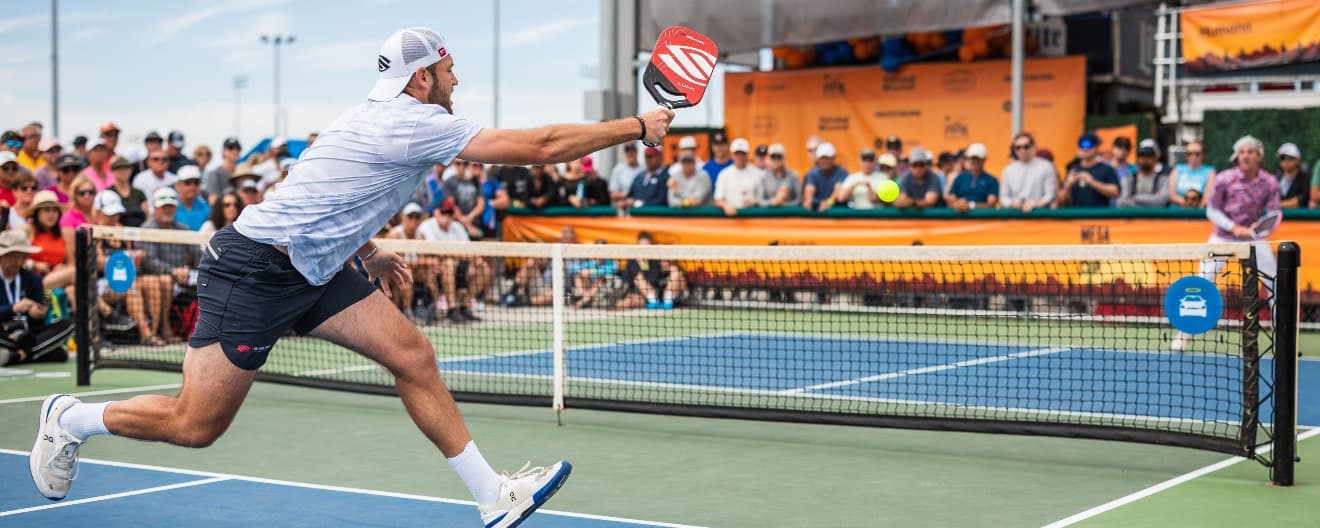 Jack Sock playing pickleball at PPA Mesa Arizona CUp
