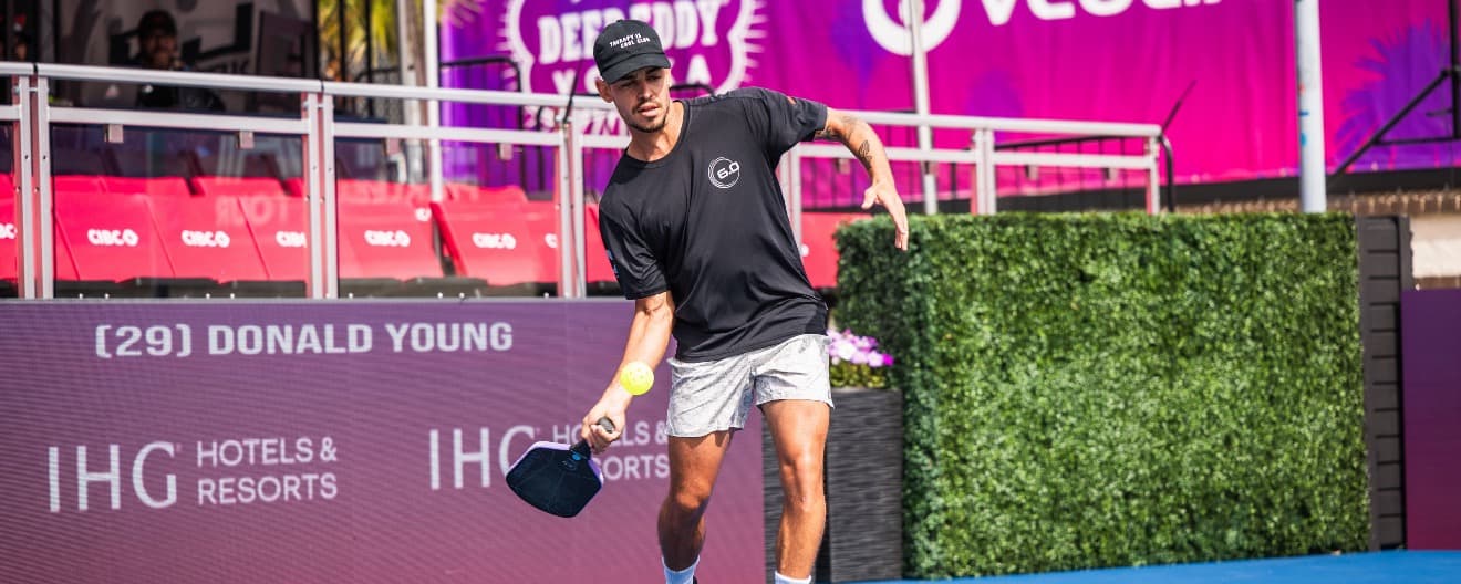 Jaume Martinez Vich competing on the PPA Tour during the 2024 season.