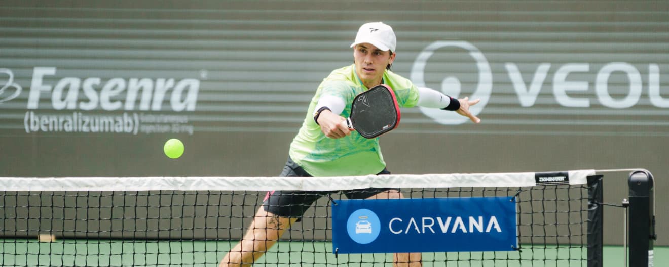 Christian Alshon competing at the Veolia Atlanta Pickleball Championships.