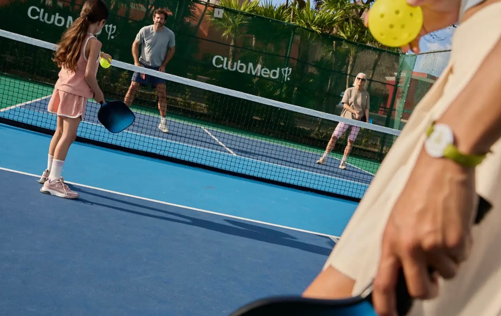 Pickleball courts at Club Med Cancún