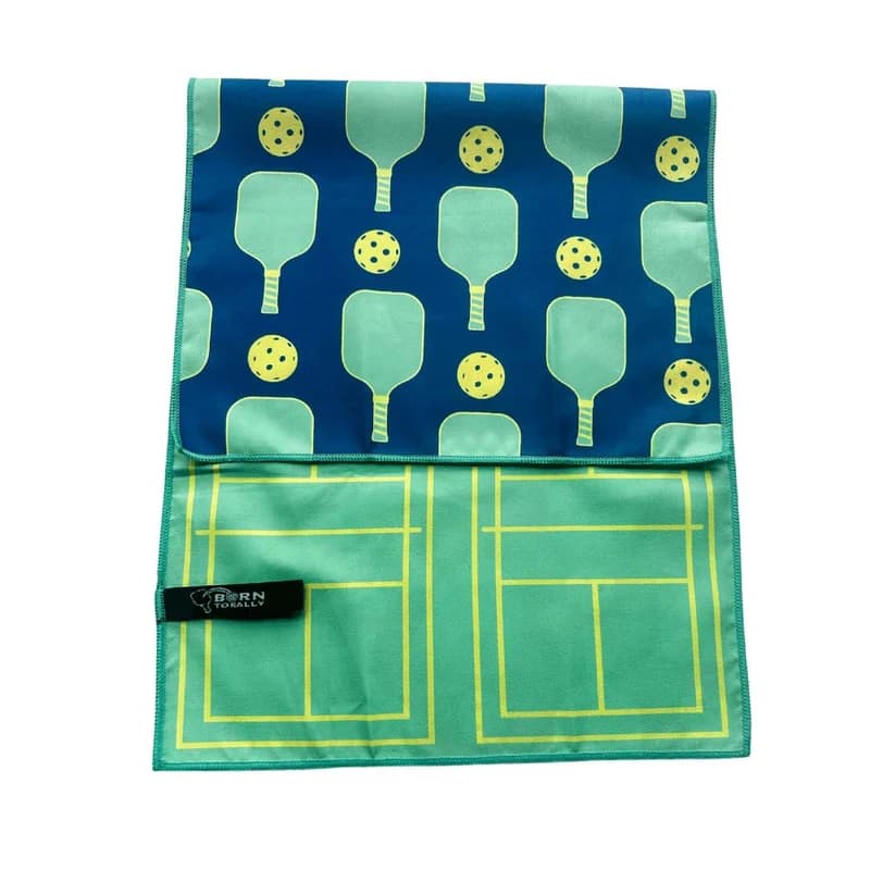 Born to Rally Microfiber Towel pickleball paddle
