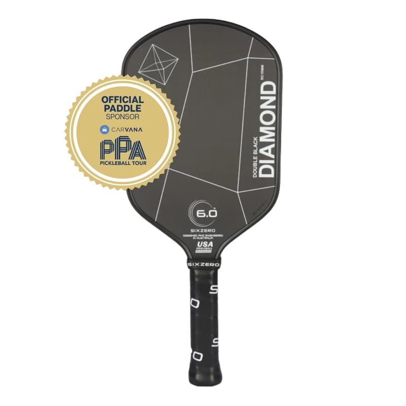 Six Zero Double Black Diamond Elongated pickleball paddle