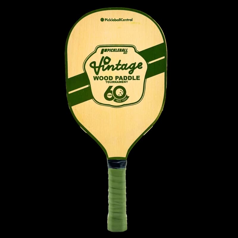 60th Anniversary Vintage Wood pickleball paddle
