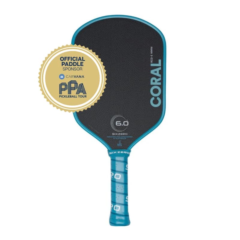 Six Zero Coral-Elongated pickleball paddle