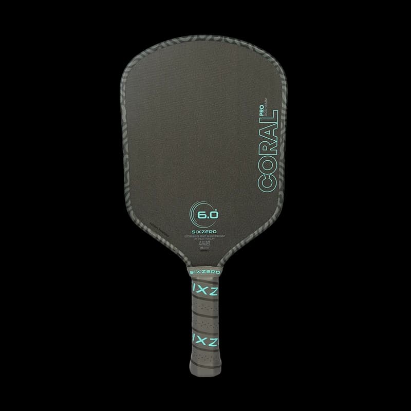 Six Zero Coral Pro-Hybrid pickleball paddle