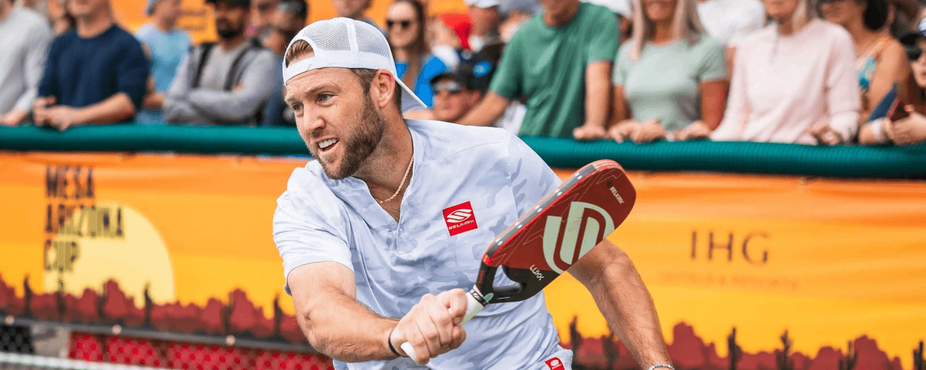 Jack Sock competing at the Mesa Arizona Cup.