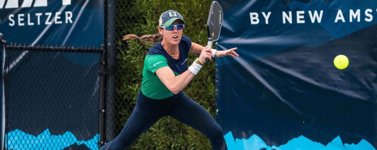 Kaitlyn Christian playing pickleball at Desert Ridge Open