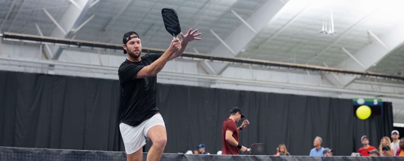 Jack Sock playing pickleball.