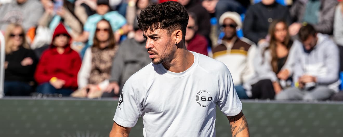 Jaume Martinez Vich playing pickleball.