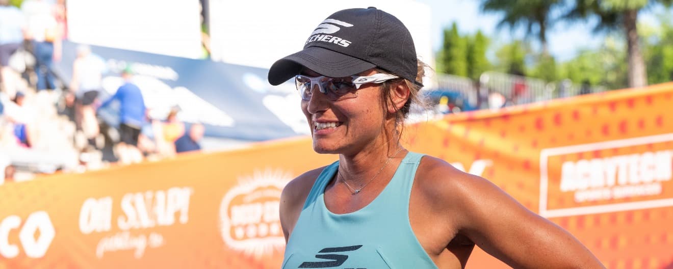Catherine Parenteau at the Vizzy Atlanta Open.