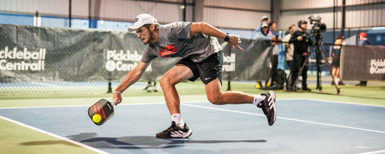 Marshall Brown playing pickleball.