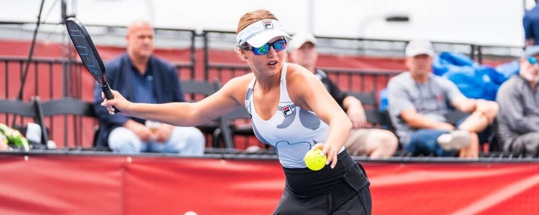 Anna Leigh Waters serving