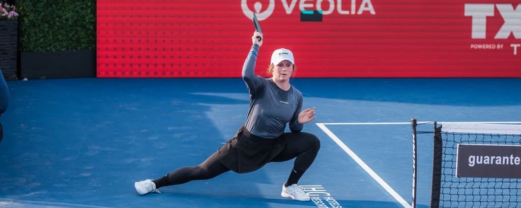 Vivienne David playing pickleball