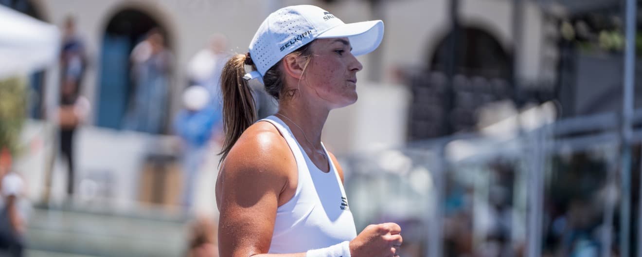 Catherine Parenteau enjoyed more singles success on Friday.