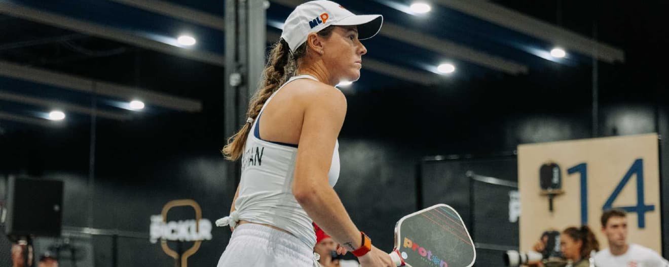 Kaitlyn Christian competing for the AZ Drive in Major League Pickleball.