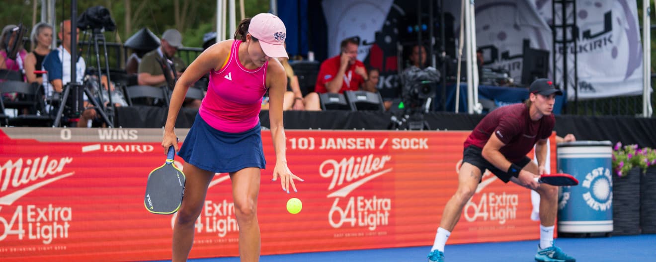 Anna Bright and Christian Alshon competing at the IHG Hotels and Resorts Open presented by Deep Eddy Vodka.