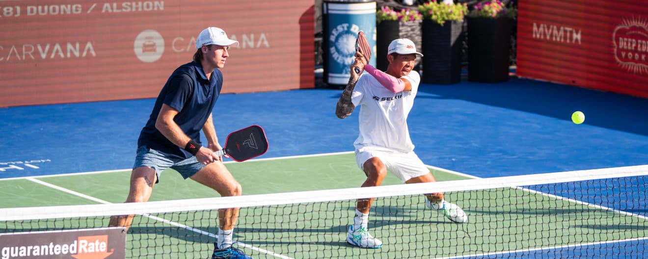 Christian Alshon and Quang Duong competing at the IHG Hotels & Resorts Bristol Open presented by Deep Eddy Vodka.
