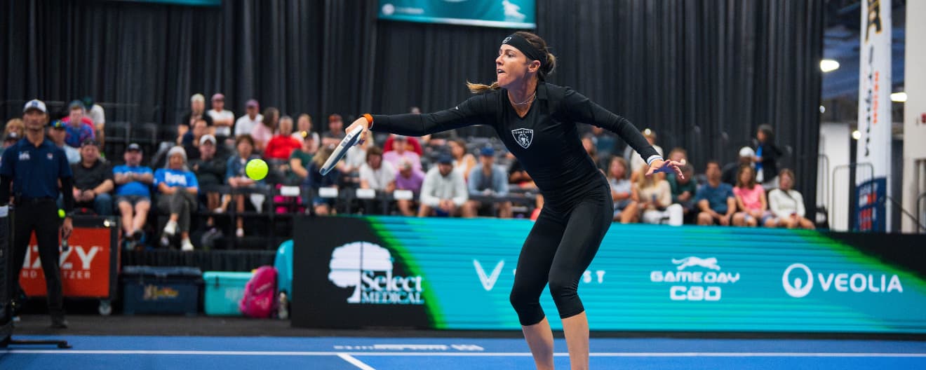 Kaitlyn Christian competing at The Picklr Utah Open.