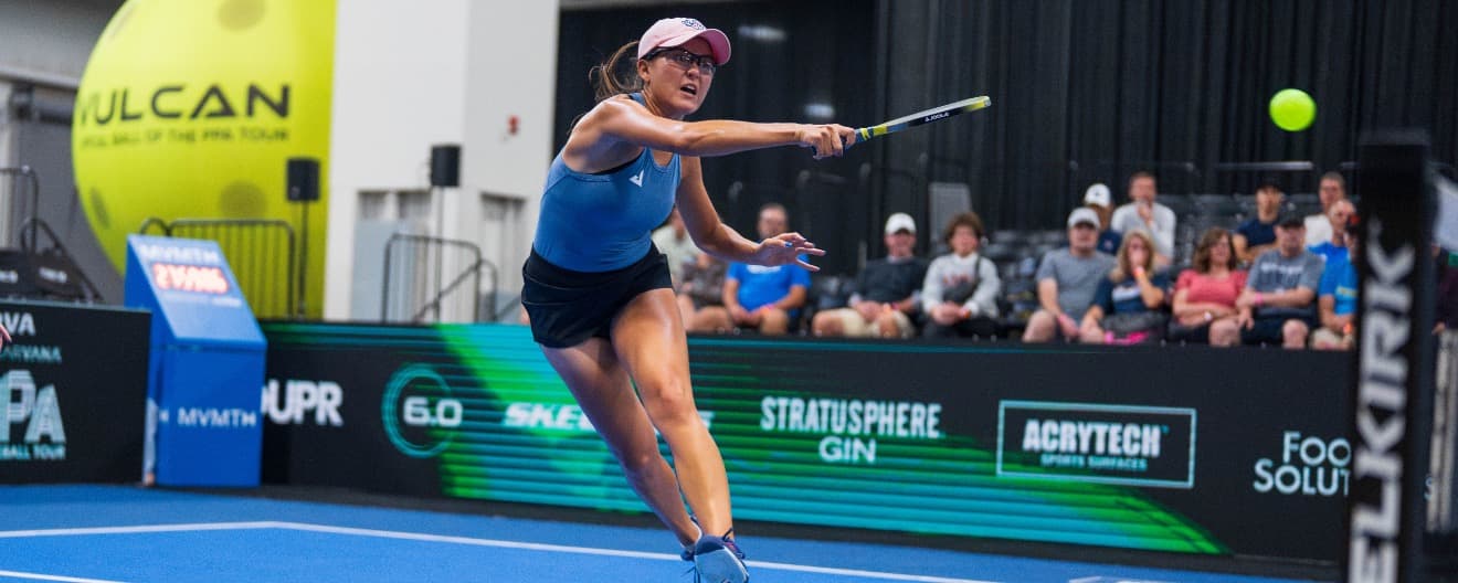 Anna Bright competing at The Picklr Utah Open.