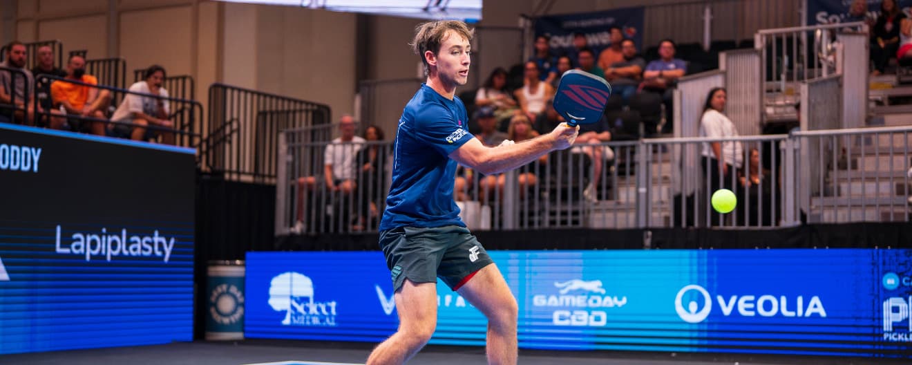 Dylan Frazier competing at the Las Vegas Pickleball Cup.