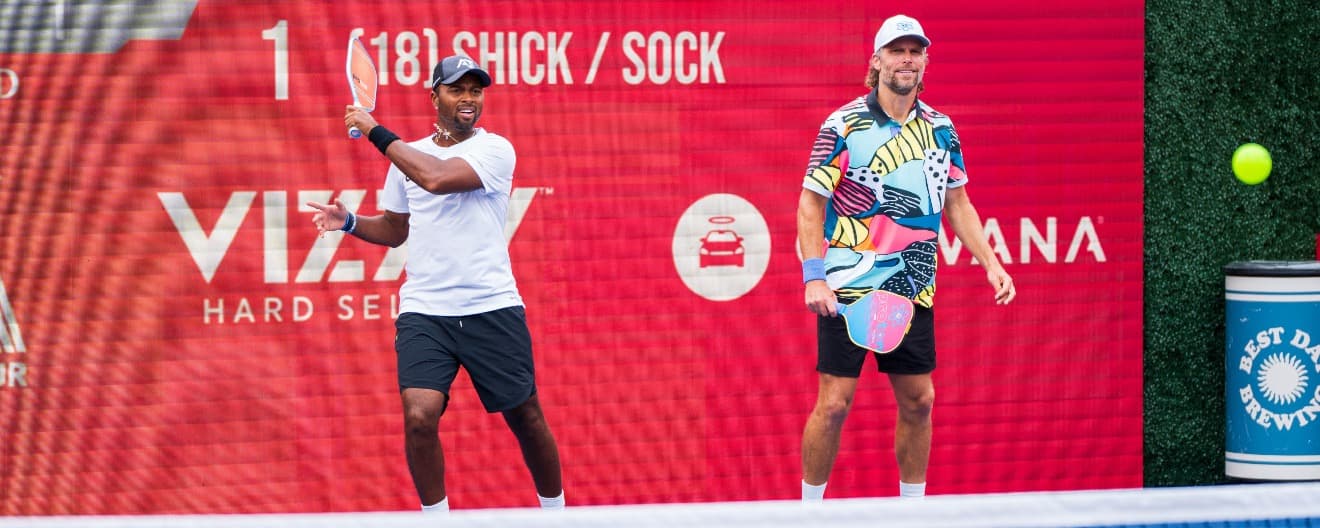 Donald Young and Travis Rettenmaier competing in Atlanta on Wednesday.