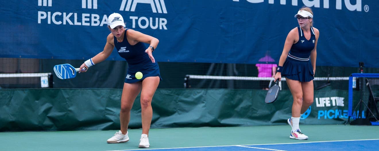 Catherine Parenteau and Anna Leigh Waters are seeking another women's doubles title on Sunday.