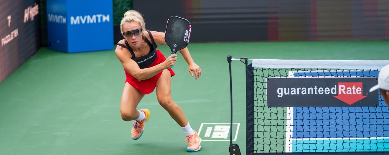 Allyce Jones competing at Pickleball Virginia Beach.