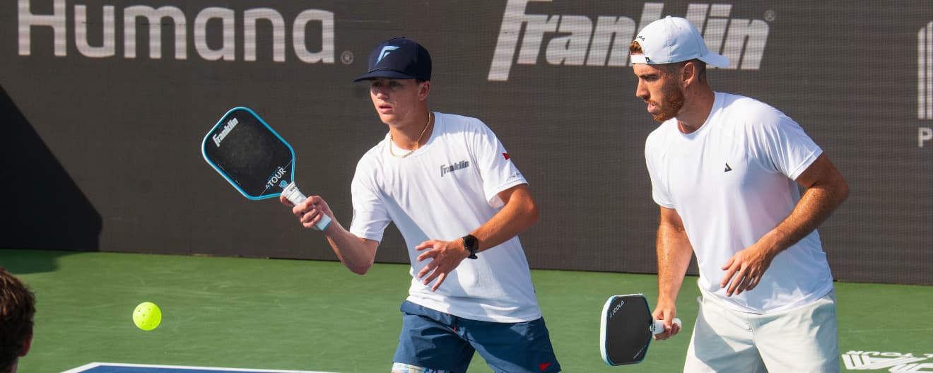 Hayden Patriquin and Federico Staksrud competing at the Stratusphere Gin Virginia Beach Cup.