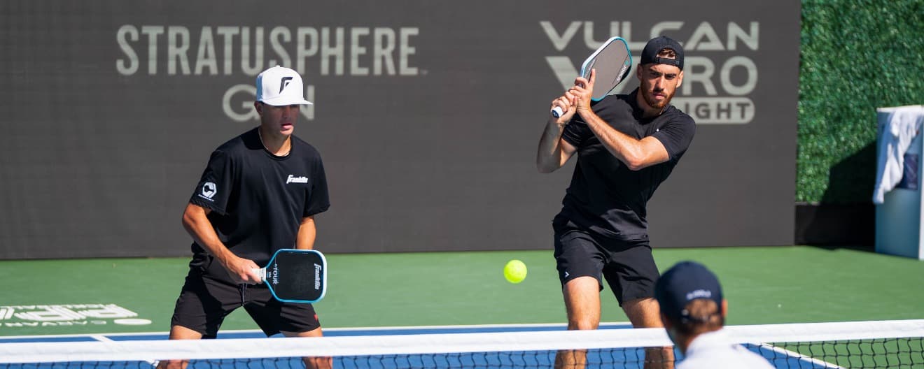 Hayden Patriquin and Federico Staksrud competing on Championship Sunday in Virginia.