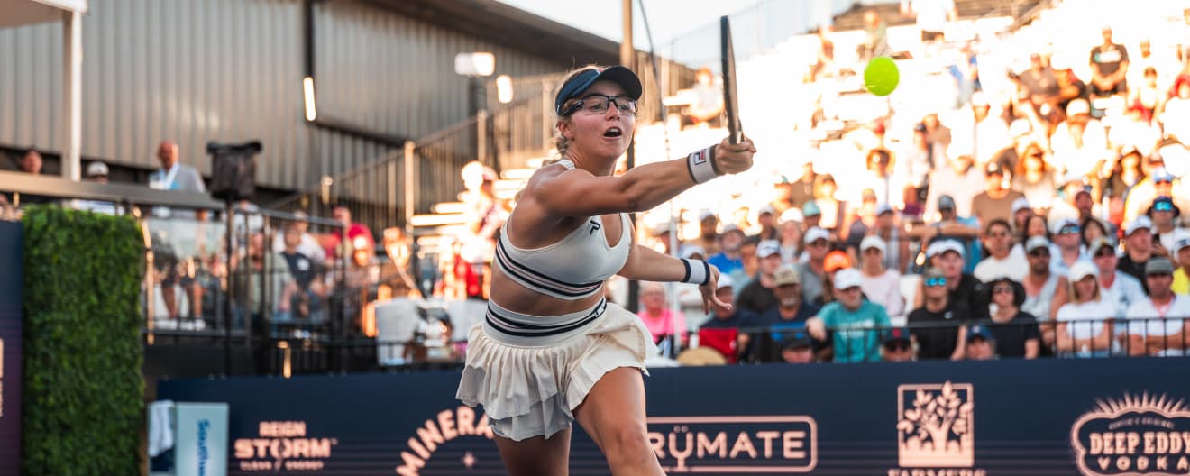 Anna Leigh Waters competing at the Lapiplasty Pickleball World Championships.