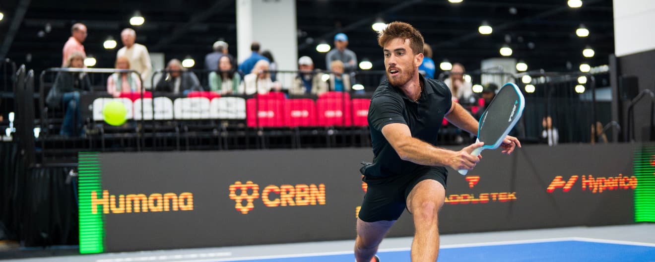 Federico Staksrud competing at the Veolia Milwaukee Open presented by Miller Lite.