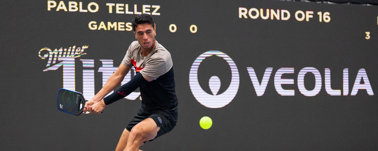Pablo Tellez competing at the Veolia Milwaukee Open presented by Miller Lite.