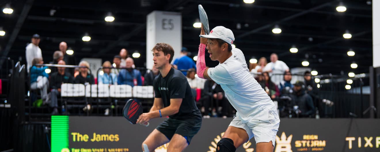 Quang Duong and Dylan Frazier competing at the Veolia Milwaukee Open presented by Miller Lite.