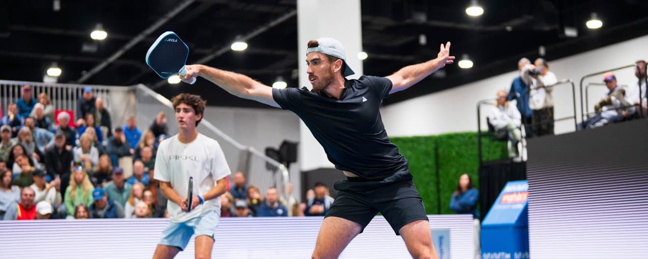 Federico Staksrud and Gabe Tardio competing at the Veolia Milwaukee Open presented by Miller Lite.