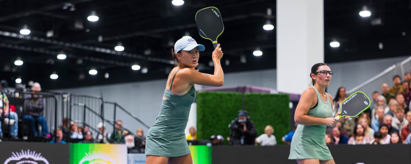 Anna Bright and Rachel Rohrabacher competing at the Veolia Milwaukee Open presented by Miller Lite.