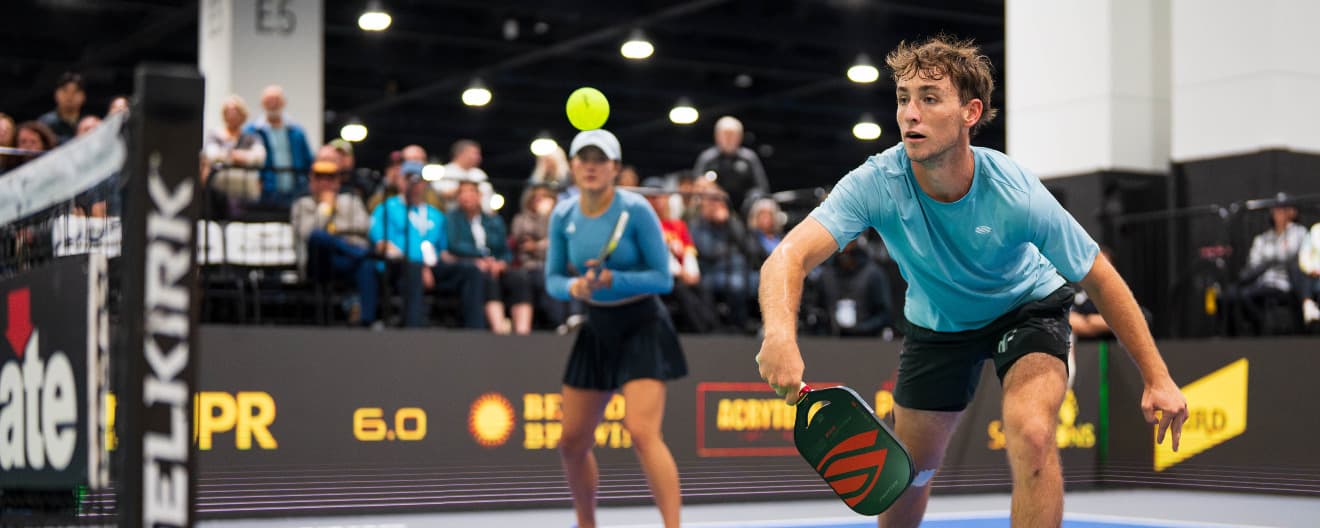 Dylan Frazier and Anna Bright competing at the Veolia Milwaukee Open presented by Miller Lite.