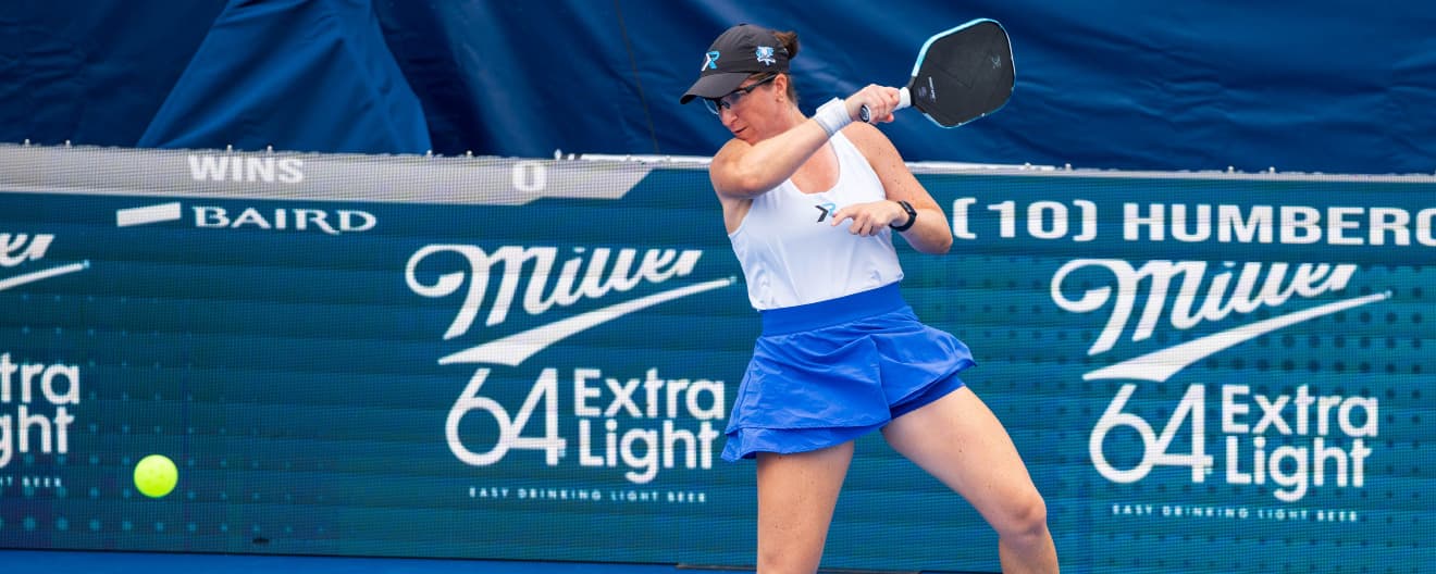 Mari Humberg competing at the Selkirk Kansas City Open.