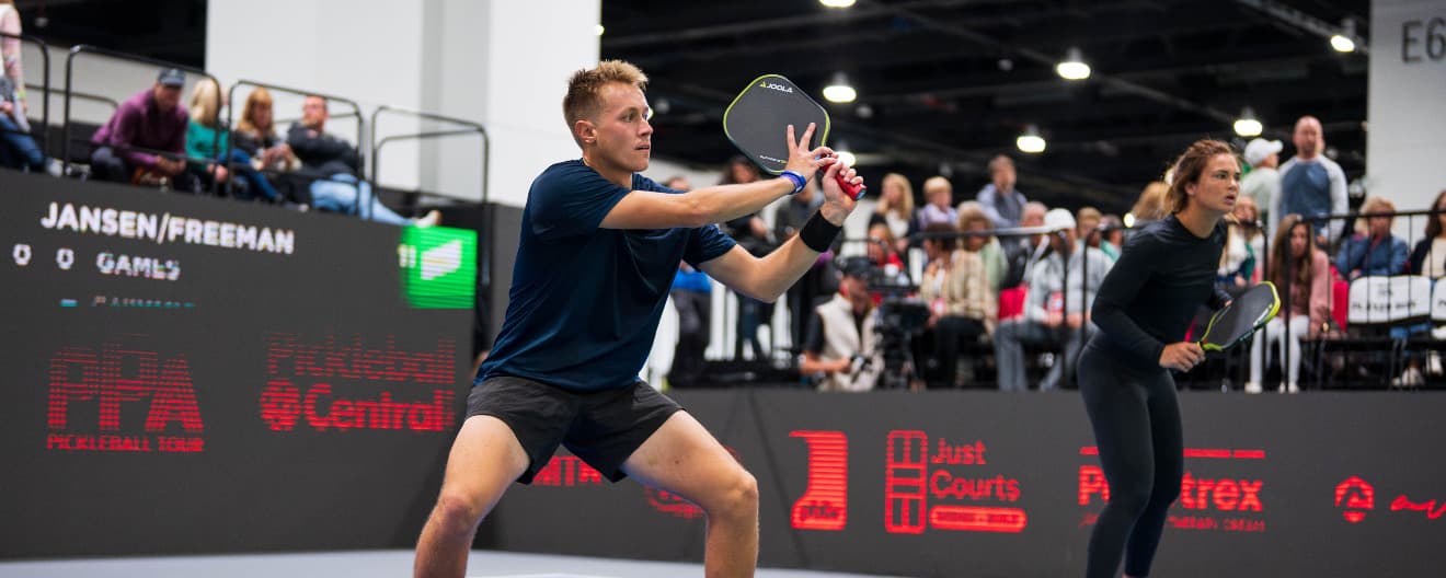 Max Freeman and Lea Jansen competing at the Veolia Milwaukee Open.