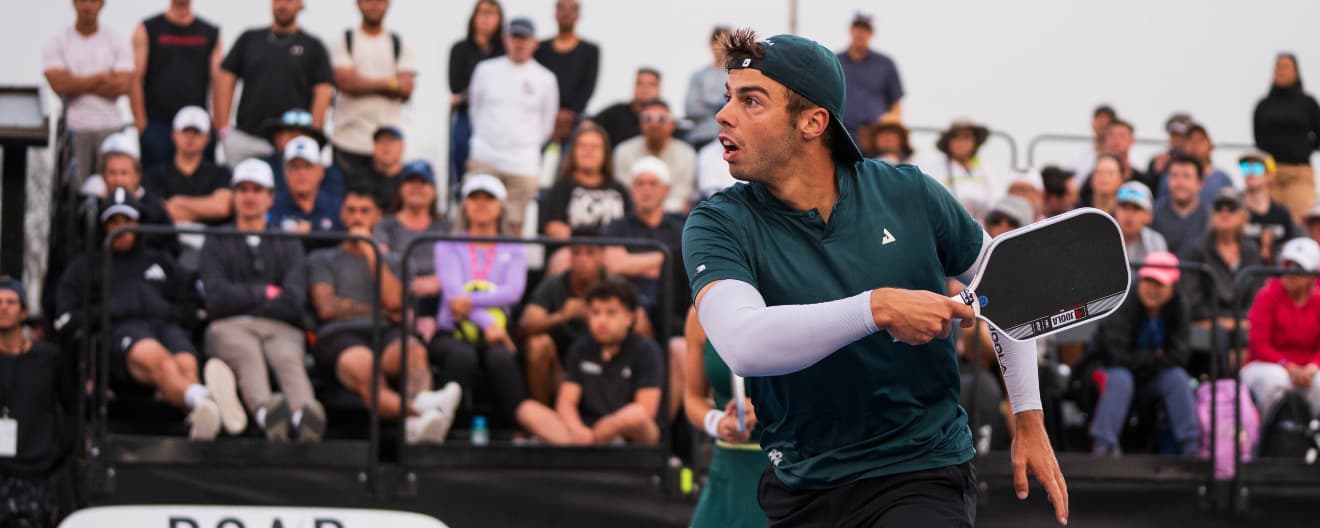 Ben Johns competing in mixed doubles at the CIBC Texas Open presented by Fasenra.