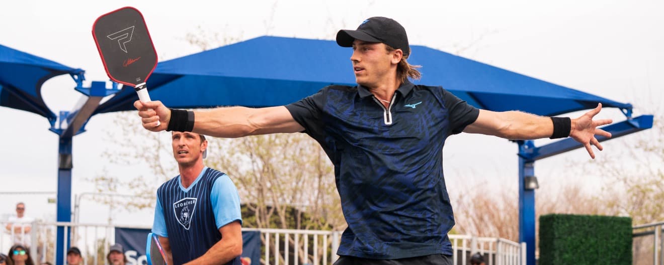 Christian Alshon and Andrei Daescu competing at the Black Desert Resort Red Rock Open on Friday.