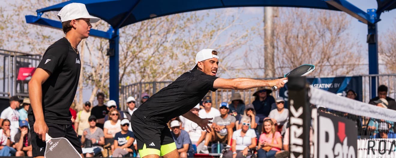 Federico Staksrud and Hayden Patriquin competing at the Black Desert Resort Red Rock Open.
