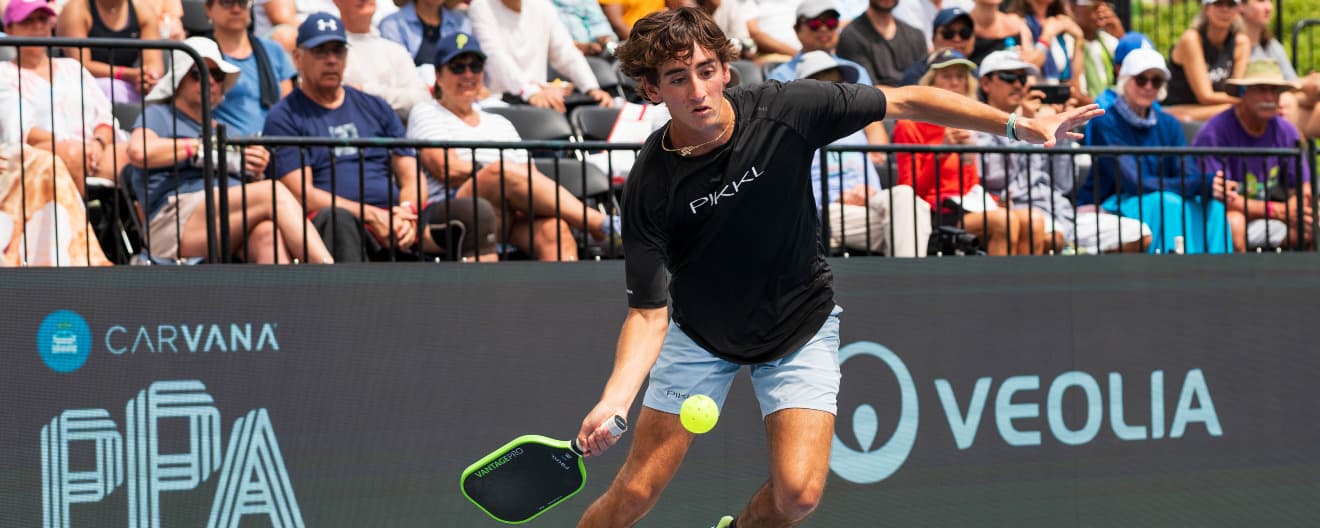 Gabe Tardio competing at the Veolia North Carolina Open.