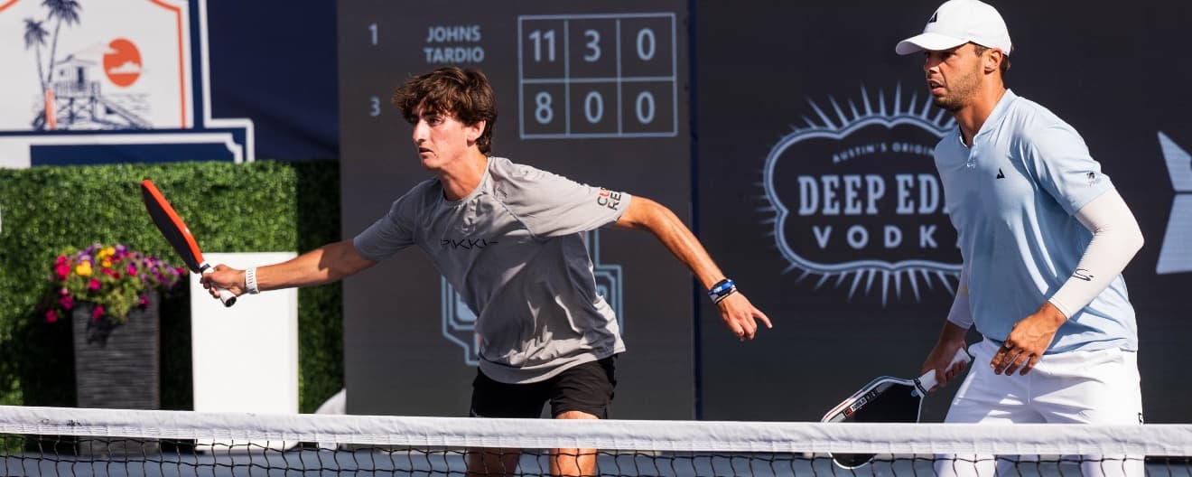 Gabe Tardio and Ben Johns competing at the Select Medical Orange County Cup.