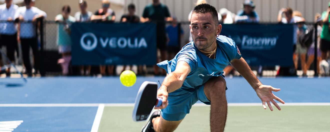 Gabe Joseph competing at the Veolia Bristol Open.